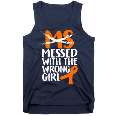 MS Multiple Sclerosis Messed With The Wrong Chick Tank Top