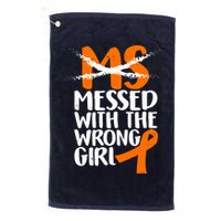 MS Multiple Sclerosis Messed With The Wrong Chick Golf Towel