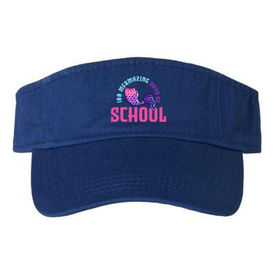 Mermaid Swim 100th Day Of School Student Gift Valucap Bio-Washed Visor