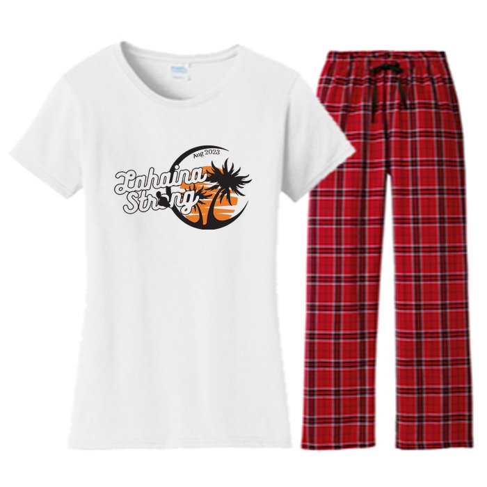 Maui Strong 100% Of Profits For Relief Efforts Maui Support Women's Flannel Pajama Set