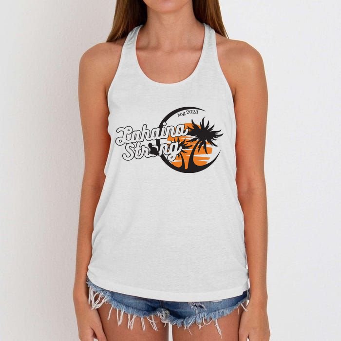 Maui Strong 100% Of Profits For Relief Efforts Maui Support Women's Knotted Racerback Tank