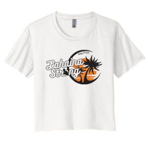 Maui Strong 100% Of Profits For Relief Efforts Maui Support Women's Crop Top Tee