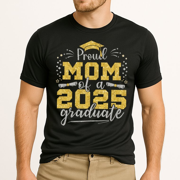 Mom Senior 2025 Proud Mom Of A Class Of 2025 Graduate Cooling Performance Crew T-Shirt