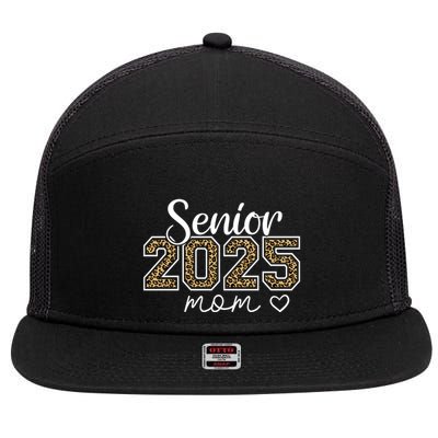Mom Senior 2025 Proud Mom Of A Class Of 2025 Graduate Gift 7 Panel Mesh Trucker Snapback Hat