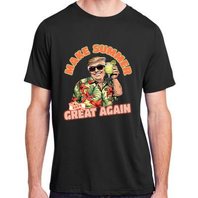 Make Summer 2024 Great Again Donald Trump Vacation Adult ChromaSoft Performance T-Shirt