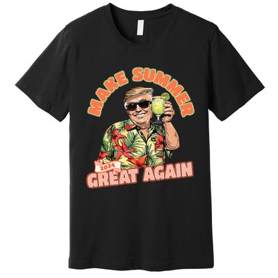 Make Summer 2024 Great Again Donald Trump Vacation Premium T-Shirt