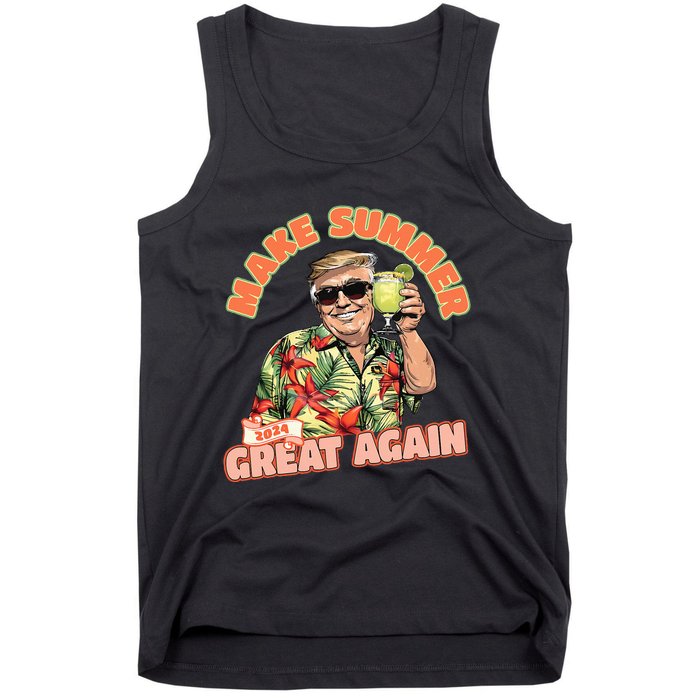 Make Summer 2024 Great Again Donald Trump Vacation Tank Top