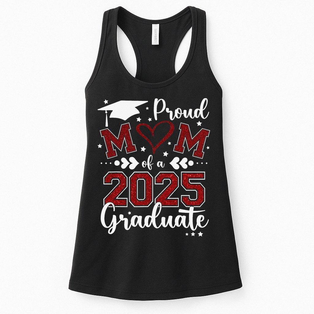 Mom Senior 2025 Proud Mom Of A Class Of 2025 Graduate Womens Tank Top