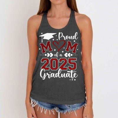 Mom Senior 2025 Proud Mom Of A Class Of 2025 Graduate Women's Knotted Racerback Tank