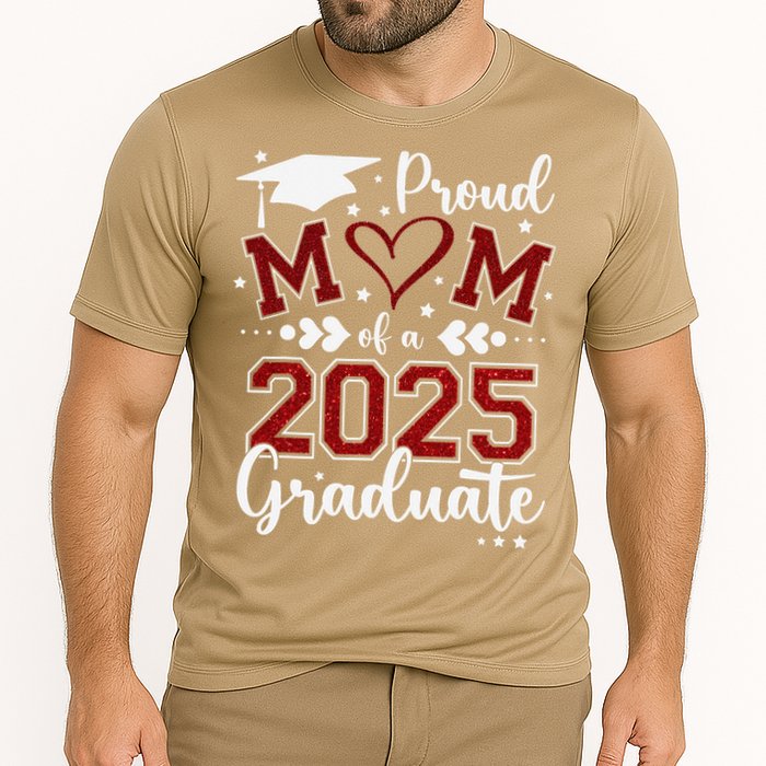 Mom Senior 2025 Proud Mom Of A Class Of 2025 Graduate Cooling Performance Crew T-Shirt