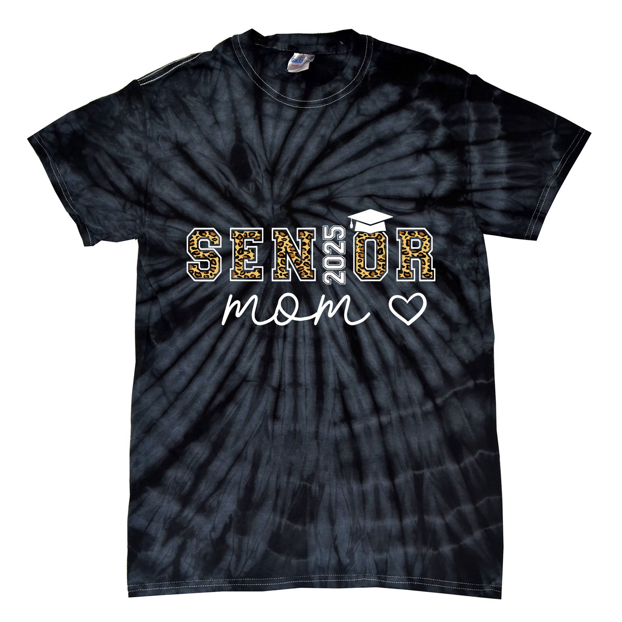 Mom Senior 2025 Proud Mom Of A Class Of 2025 Graduate Tie-Dye T-Shirt