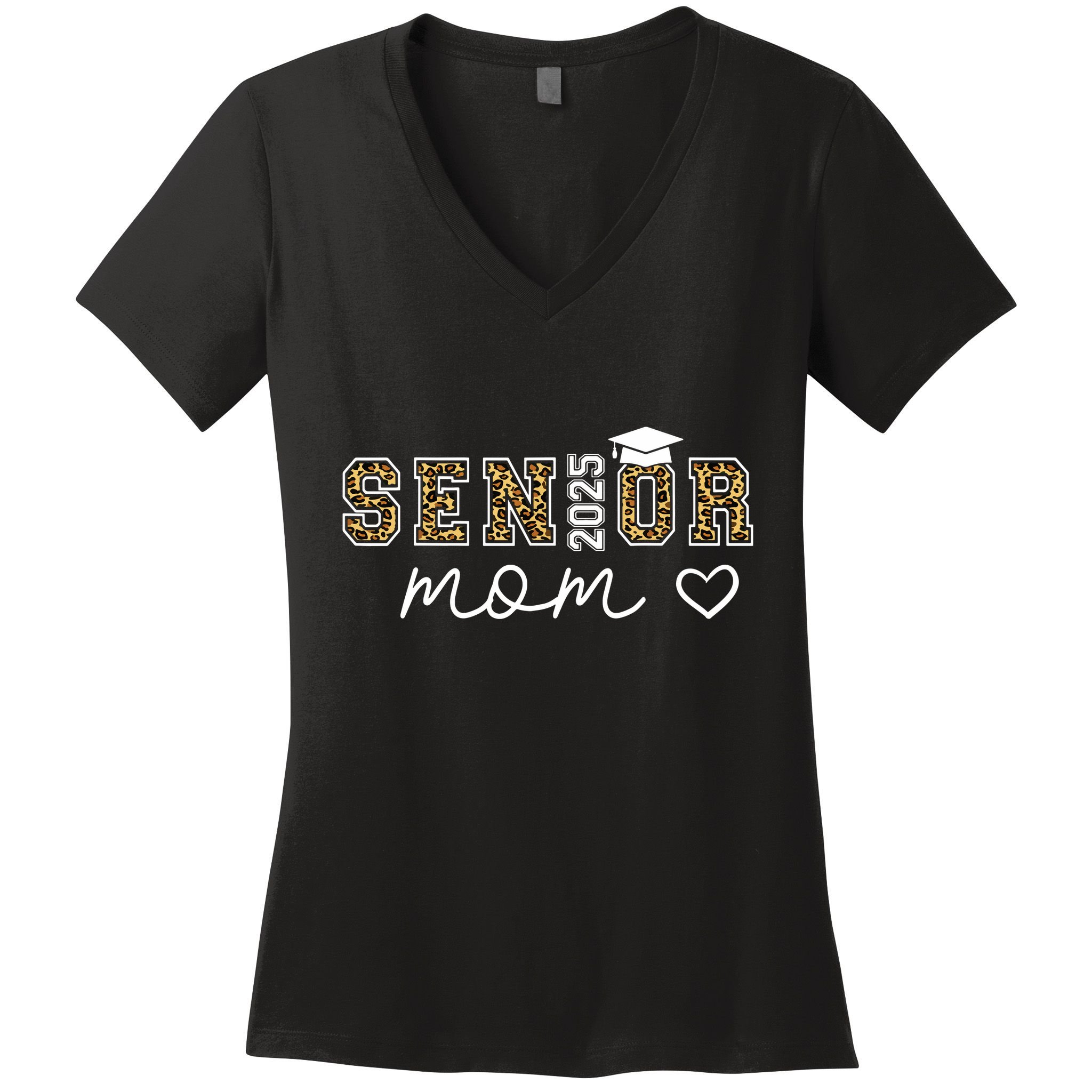 Mom Senior 2025 Proud Mom Of A Class Of 2025 Graduate Women's V-Neck T-Shirt