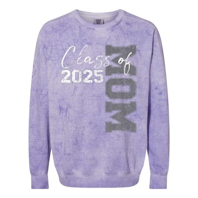 Mom Senior 2025 Proud Mom Of A Class Of 2025 Graduate Mother Colorblast Crewneck Sweatshirt