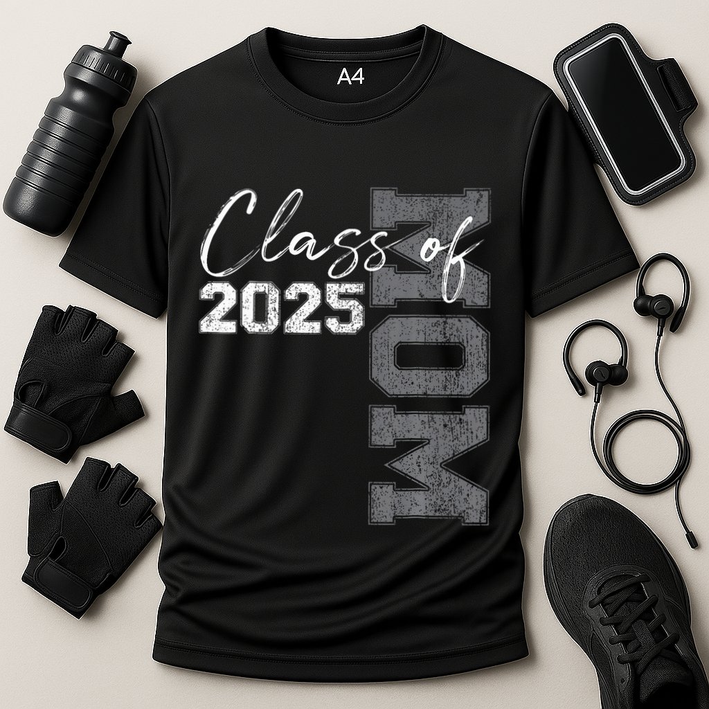 Mom Senior 2025 Proud Mom Of A Class Of 2025 Graduate Mother Cooling Performance Crew T-Shirt