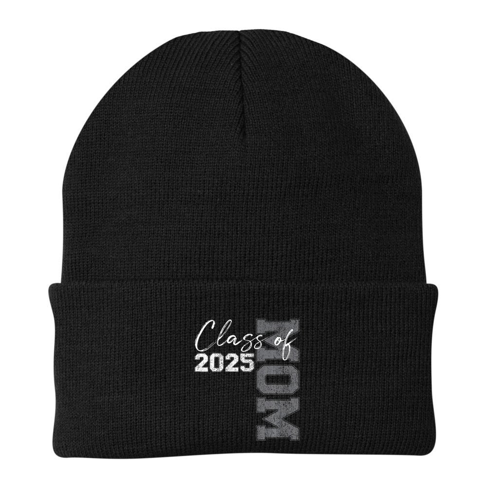 Mom Senior 2025 Proud Mom Of A Class Of 2025 Graduate Mother Beanie