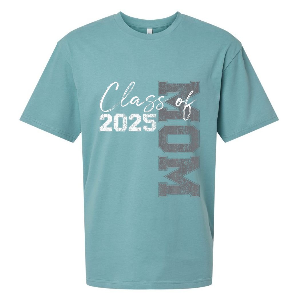Mom Senior 2025 Proud Mom Of A Class Of 2025 Graduate Mother Sueded Cloud Jersey T-Shirt