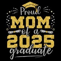 Mom Senior 2025 Proud Mom Of A Class Of 2025 Graduate Flat Bill Trucker Hat