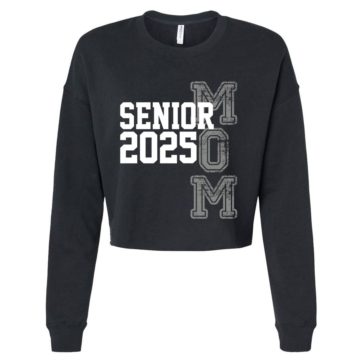 Mom Senior 2025 Proud Mom Of A Class Of 2025 Graduate Gift Cropped Pullover Crew