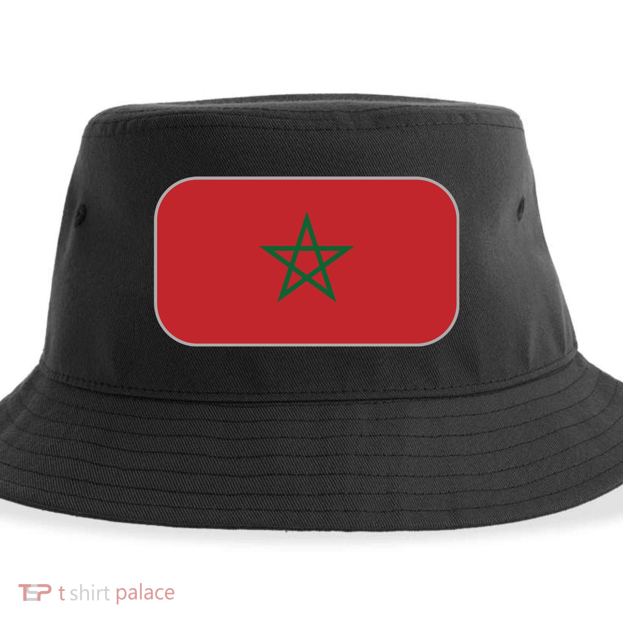 Morocco Soccer Moroccan Flag Sustainable Bucket Hat