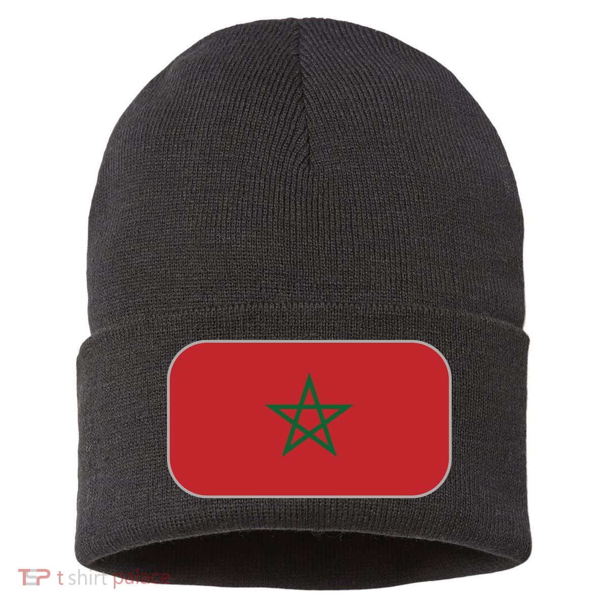 Morocco Soccer Moroccan Flag Sustainable Knit Beanie