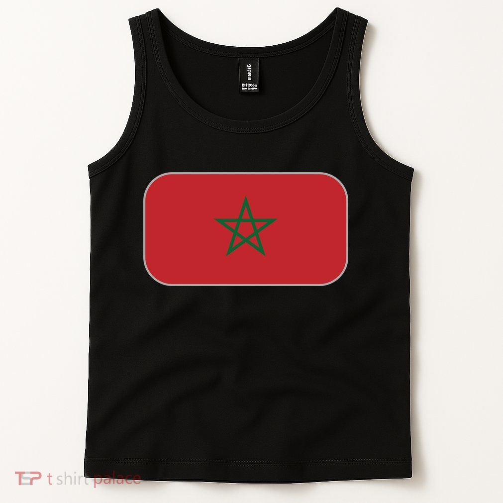 Morocco Soccer Moroccan Flag Tank Top
