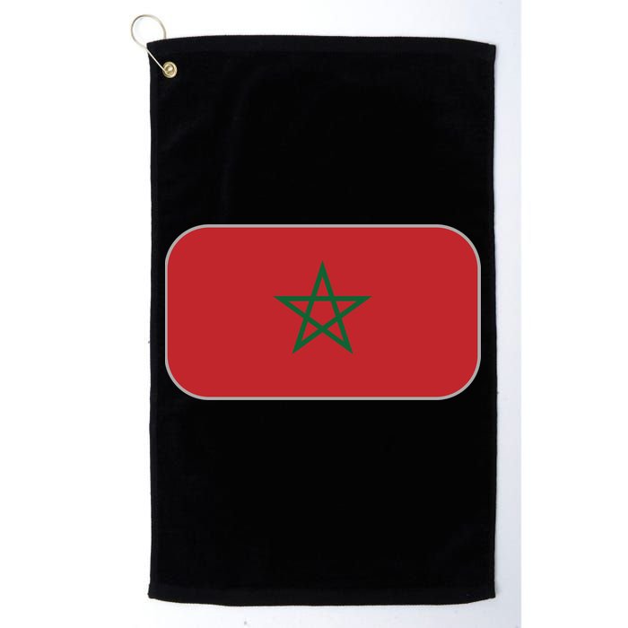 Morocco Soccer Moroccan Flag Golf Towel