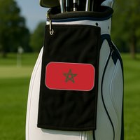Morocco Soccer Moroccan Flag Golf Towel