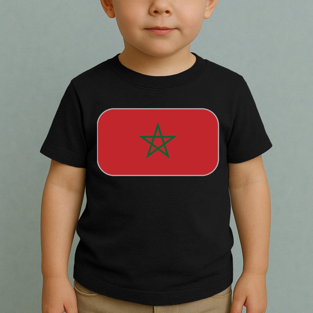 Morocco Soccer Moroccan Flag Toddler T-Shirt