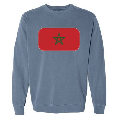 Morocco Soccer Moroccan Flag Garment-Dyed Sweatshirt