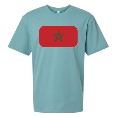 Morocco Soccer Moroccan Flag Sueded Cloud Jersey T-Shirt