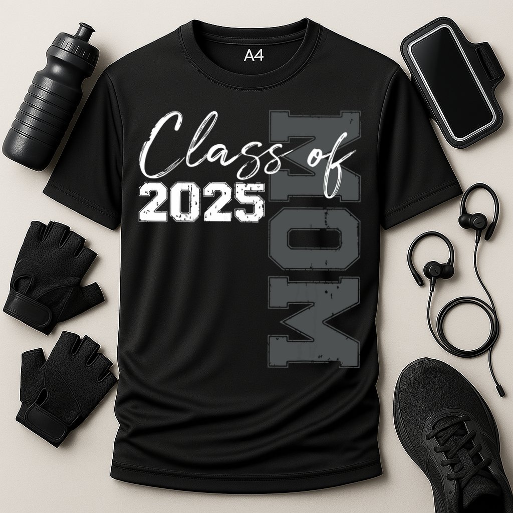 Mom Senior 2025 Proud Mom Of A Class Of 2025 Graduate Mother Cooling Performance Crew T-Shirt