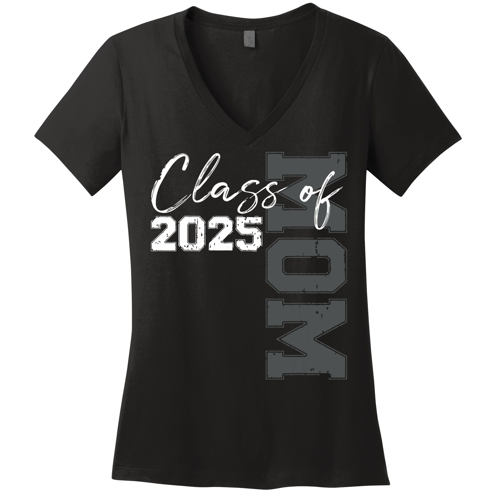 Mom Senior 2025 Proud Mom Of A Class Of 2025 Graduate Mother Women's V-Neck T-Shirt