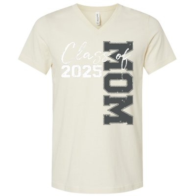 Mom Senior 2025 Proud Mom Of A Class Of 2025 Graduate Mother V-Neck T-Shirt