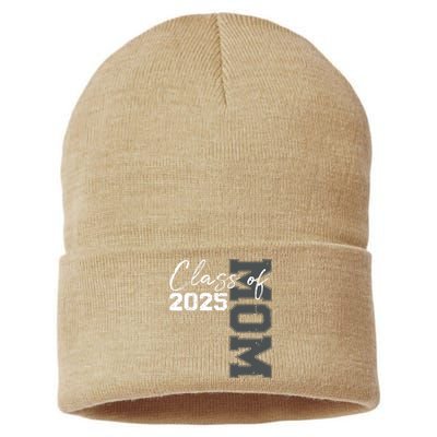 Mom Senior 2025 Proud Mom Of A Class Of 2025 Graduate Mother Sustainable Knit Beanie