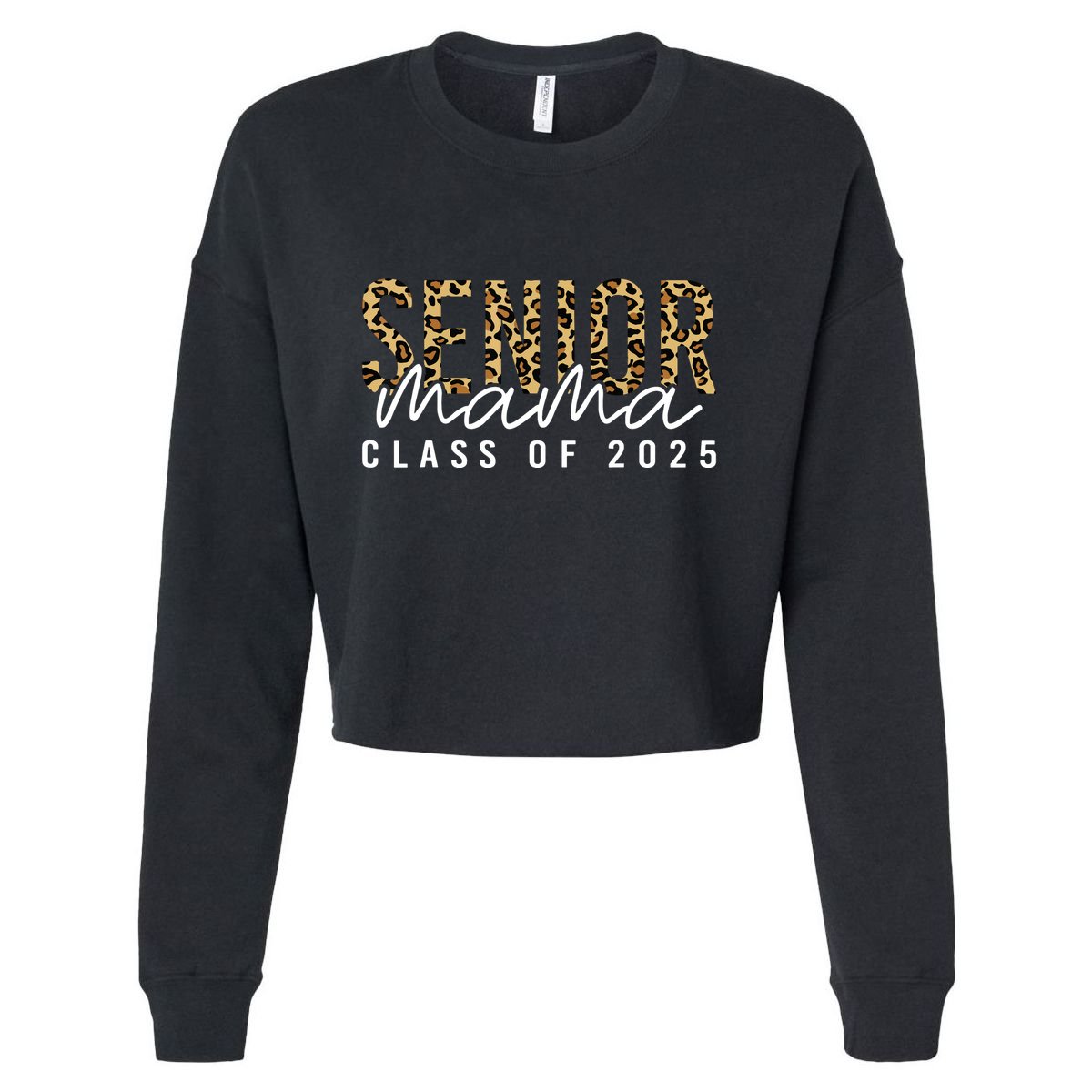 Mom Senior 2025 Proud Mom Of A Class Of 2025 Graduate Cropped Pullover Crew