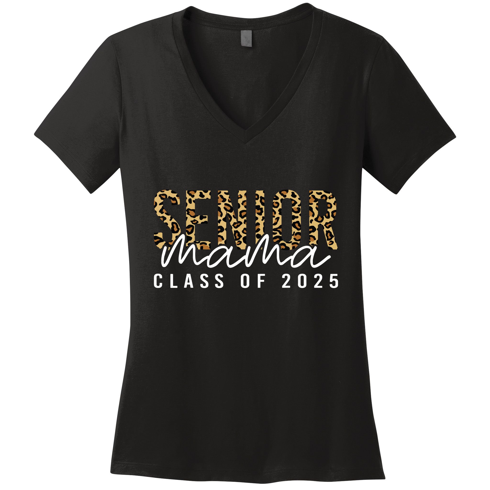 Mom Senior 2025 Proud Mom Of A Class Of 2025 Graduate Women's V-Neck T-Shirt