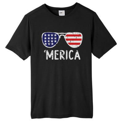 Merica Sunglasses 4th Of July Usa Pride Tall Fusion ChromaSoft Performance T-Shirt