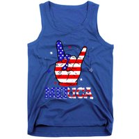 Merica Sign 4th Of July Vintage America Flag Retro Usa Funny Gift Tank Top