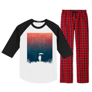 Meteor Shower Raglan Sleeve Pajama Set