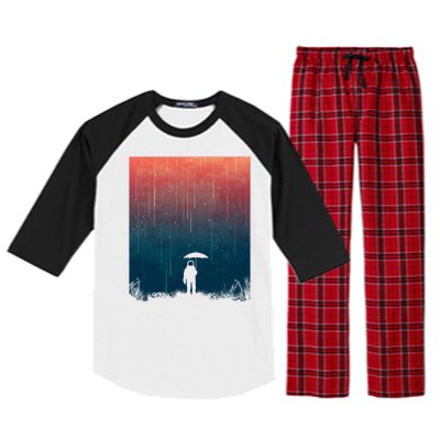 Meteor Shower Raglan Sleeve Pajama Set