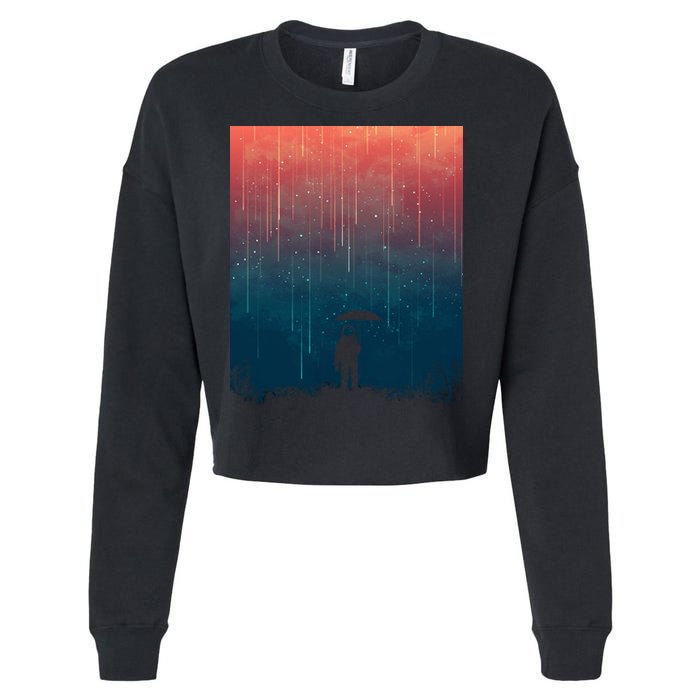 Meteor Shower Cropped Pullover Crew
