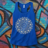Mandala Style 86 47 Subtle Anti Trump Resist 8647  Womens Tank Top