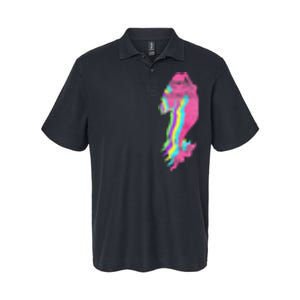 Mermaid Swimming. 80s. Colors. 1980s. Softstyle Adult Sport Polo