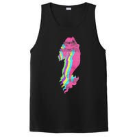 Mermaid Swimming. 80s. Colors. 1980s. PosiCharge Competitor Tank