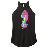 Mermaid Swimming. 80s. Colors. 1980s. Women's Perfect Tri Rocker Tank