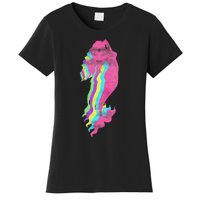 Mermaid Swimming. 80s. Colors. 1980s. Women's T-Shirt