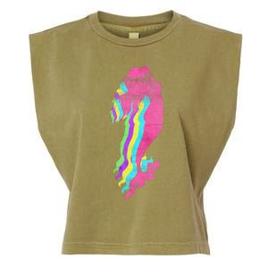 Mermaid Swimming. 80s. Colors. 1980s. Garment-Dyed Women's Muscle Tee