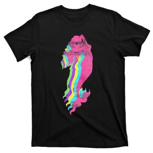 Mermaid Swimming. 80s. Colors. 1980s. T-Shirt