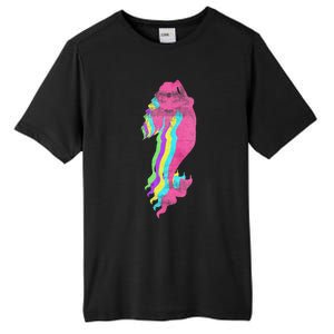 Mermaid Swimming. 80s. Colors. 1980s. Tall Fusion ChromaSoft Performance T-Shirt