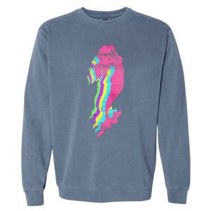 Mermaid Swimming. 80s. Colors. 1980s. Garment-Dyed Sweatshirt